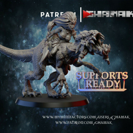 "Armée Elfes Noirs Ghamak - Figurines & Décors 3D pour Wargames Fantasy"