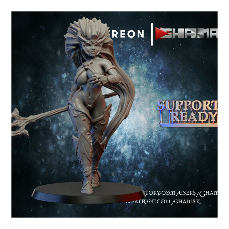"Armée Elfes Noirs Ghamak - Figurines & Décors 3D pour Wargames Fantasy"