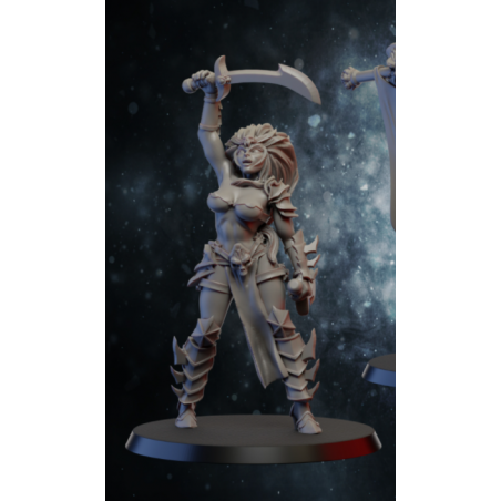 "Armée Elfes Noirs Ghamak - Figurines & Décors 3D pour Wargames Fantasy"
