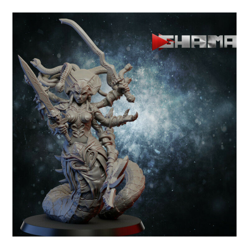"Armée Elfes Noirs Ghamak - Figurines & Décors 3D pour Wargames Fantasy"