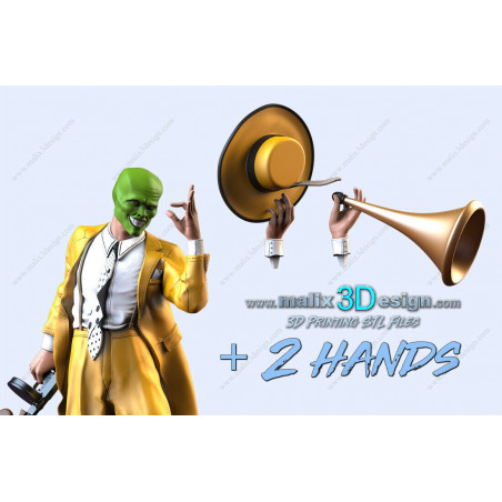 The Mask (full figure) figurine impression 3D résine  18cm  (non peint)