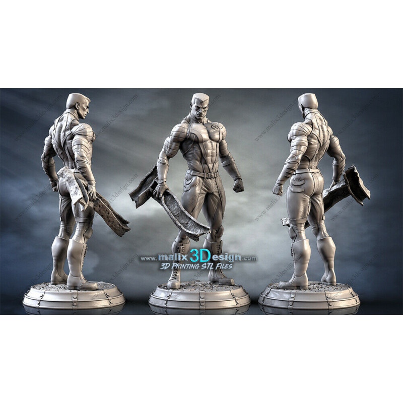 Colossus (X-men) figurine impression 3D résine  18cm  (non peint)