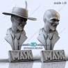 Bust The mask impression 3D  Résine taille 18cm  (non peint)