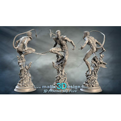 Nightcrawler (X-men) figurine impression 3D résine  18cm  (non peint) (2)