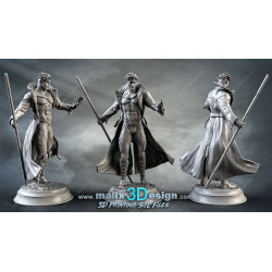 Gambit figurine impression 3D résine  18cm  (non peint) (2)