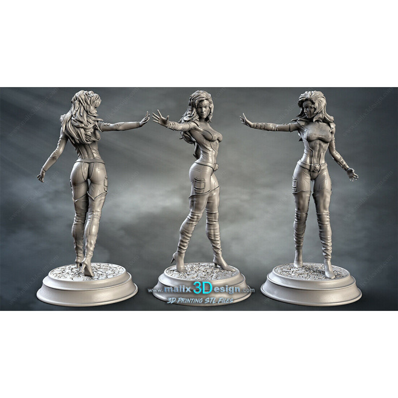 Jean Grey (X-men) figurine impression 3D résine  18cm  (non peint)