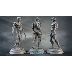 Weapon X (Wolverine) figurine impression 3D résine  18cm  (non peint) (2)