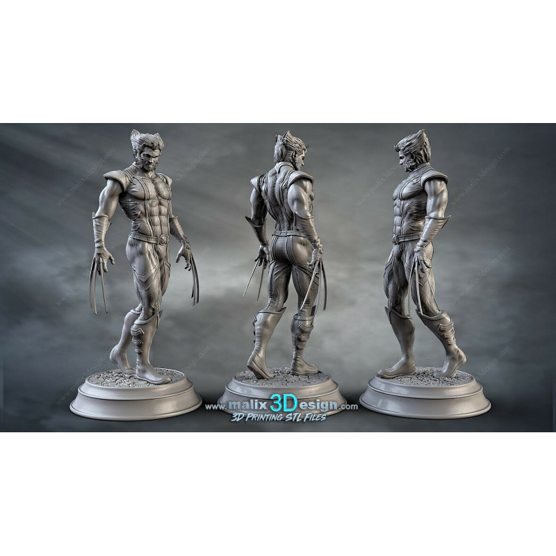 Weapon X (Wolverine) figurine impression 3D résine  18cm  (non peint)