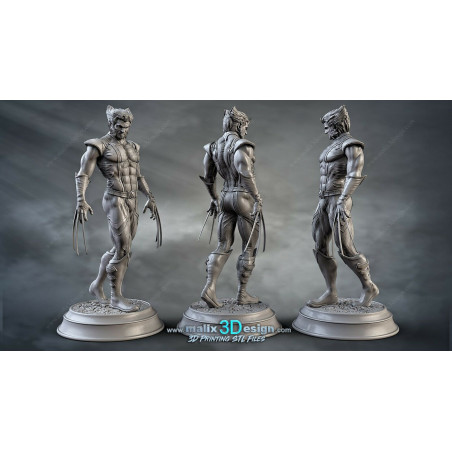 Weapon X (Wolverine) figurine impression 3D résine  18cm  (non peint)