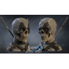 Bust deadpool (halloween version) impression 3D  Résine taille 18cm  (non peint)