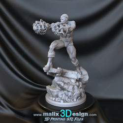 Shocker figurine impression 3D résine  18cm  (non peint) (2)