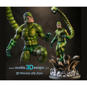 Scorpion figurine imprimée en 3D résine Taille 18cm (non peint)