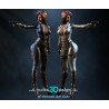 Black Widow figurine impression 3D résine  18cm  (non peint)