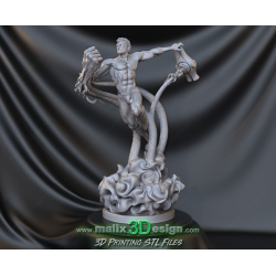 Green Lantern figurine impression 3D résine  18cm  (non peint) (2)