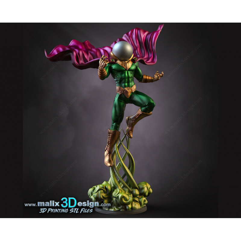 Mysterio figurine impression 3D résine  18cm  (non peint)