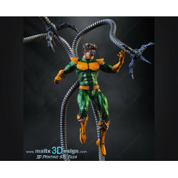 Dr. Octopus figurine impression 3D résine  18cm  (non peint)
