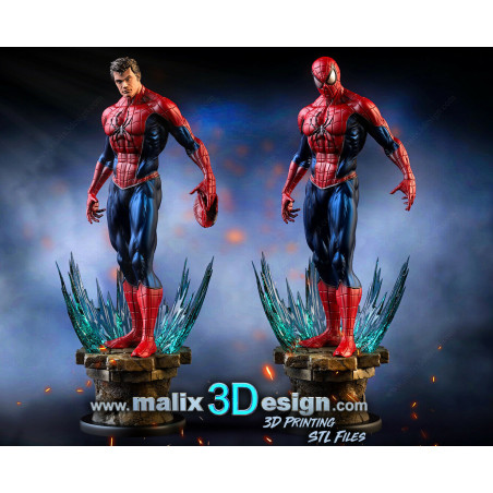 Spider man figurine impression 3D résine  18cm  (non peint)