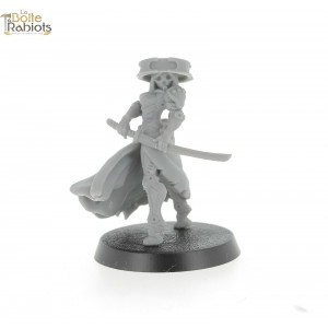 3D figurine 28mm Jeux de tôle/9th age/Cthulu-Cyber women 2