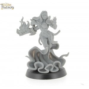 3D figurine 28mm Jeux de tôle/9th age/Cthulu-Pyromancienne