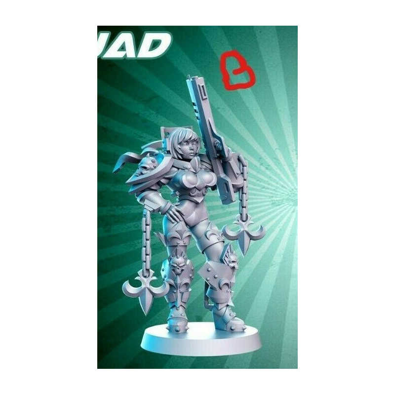 Impression 3D Figurines RN Studio Nun squad