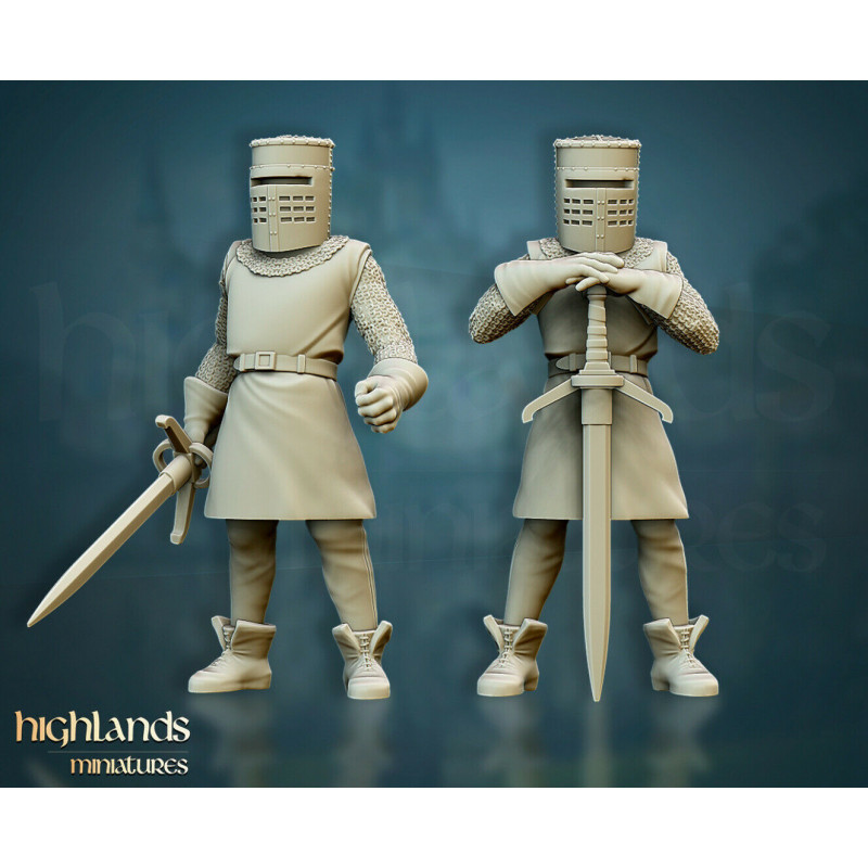 Galia Highland Miniatures - Figurines 3D Inspirées des Bretonniens pour Wargames Fantasy