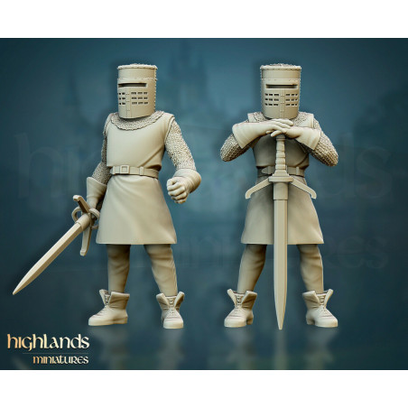 Galia Highland Miniatures - Figurines 3D Inspirées des Bretonniens pour Wargames Fantasy