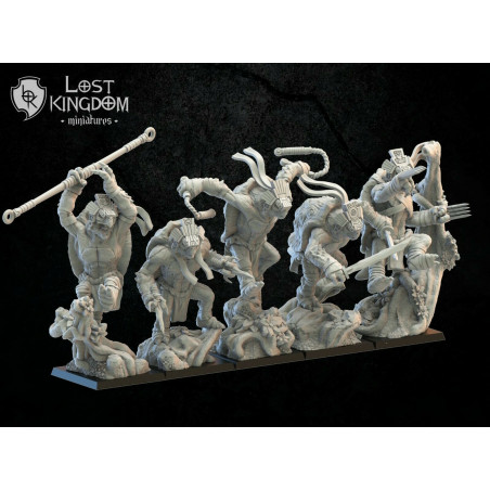Guerriers Cuetzpal – Figurines Résine Fantasy 28mm | The Lost Kingdom


