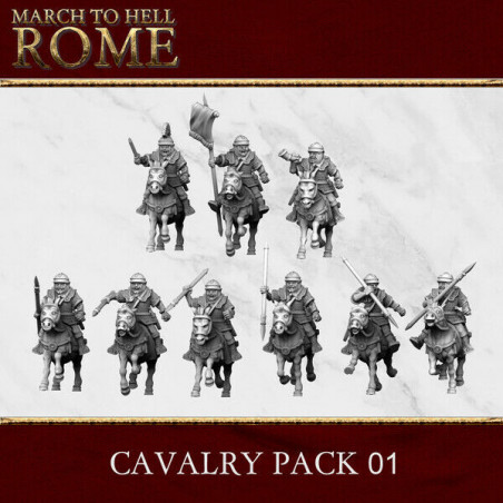  Figurines Armée Romaine – 3D Breed – Résine 28/15 mm