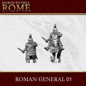 Ancien battle Figurines Légion Romaine Général romain