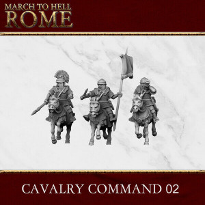 Ancien battle Figurines Légion Romaine Etat major cavalerie 2