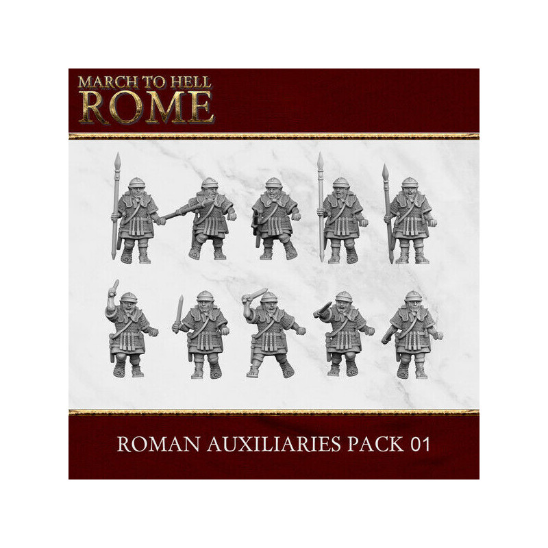  Figurines Armée Romaine – 3D Breed – Résine 28/15 mm