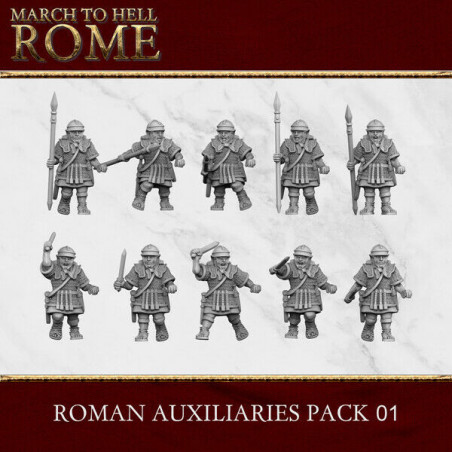  Figurines Armée Romaine – 3D Breed – Résine 28/15 mm