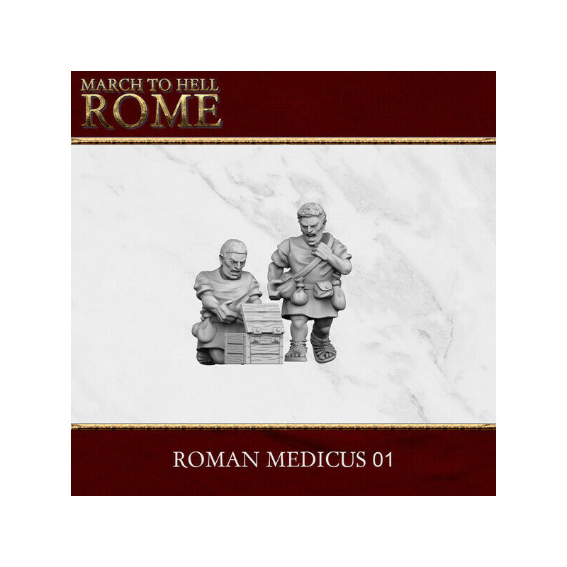  Figurines Armée Romaine – 3D Breed – Résine 28/15 mm