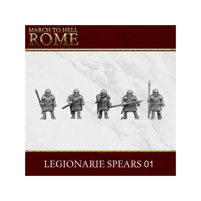  Figurines Armée Romaine – 3D Breed – Résine 28/15 mm