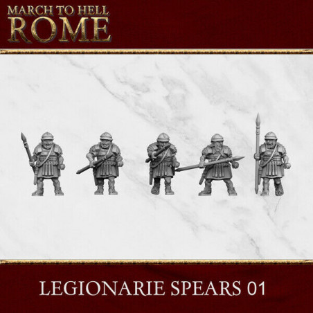  Figurines Armée Romaine – 3D Breed – Résine 28/15 mm