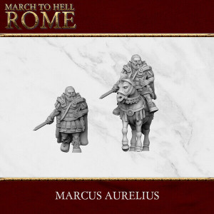Ancien battle Figurines Légion Romaine Marcus Aurelius 