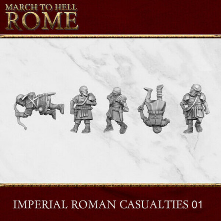  Figurines Armée Romaine – 3D Breed – Résine 28/15 mm