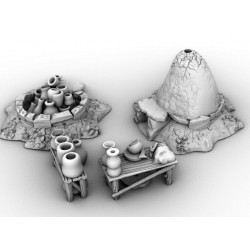 Décors GameScape 3D – Terrain modulaire 28/32 mm en filament

