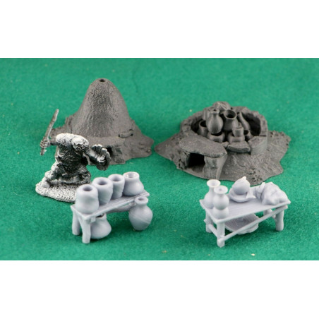 Décors GameScape 3D – Terrain modulaire 28/32 mm en filament

