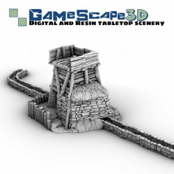 Décors GameScape 3D – Terrain modulaire 28/32 mm en filament

