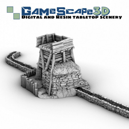 Décors GameScape 3D – Terrain modulaire 28/32 mm en filament

