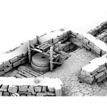 Décors GameScape 3D – Terrain modulaire 28/32 mm en filament

