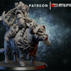 Ghamak - Barbarian Champion and bull horseback   (2)