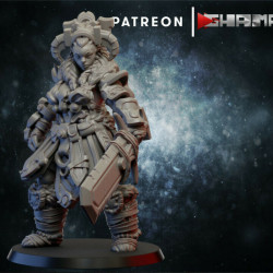 Ghamak - Barbarian champion on foot   (2)