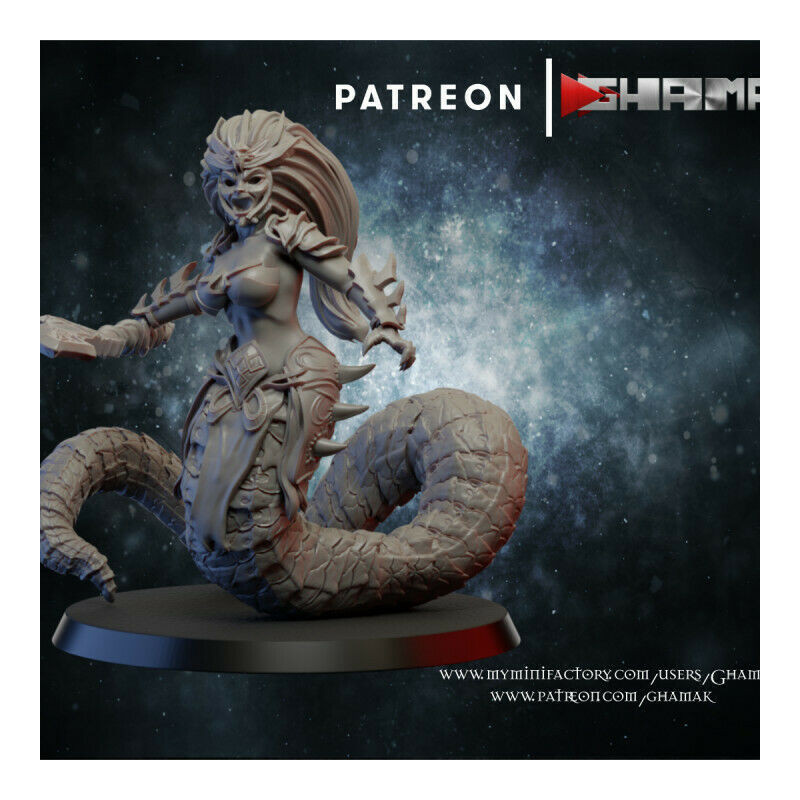 "Armée Elfes Noirs Ghamak - Figurines & Décors 3D pour Wargames Fantasy"