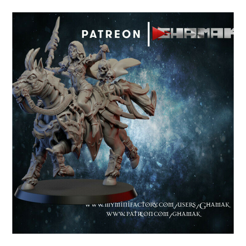 "Armée Elfes Noirs Ghamak - Figurines & Décors 3D pour Wargames Fantasy"