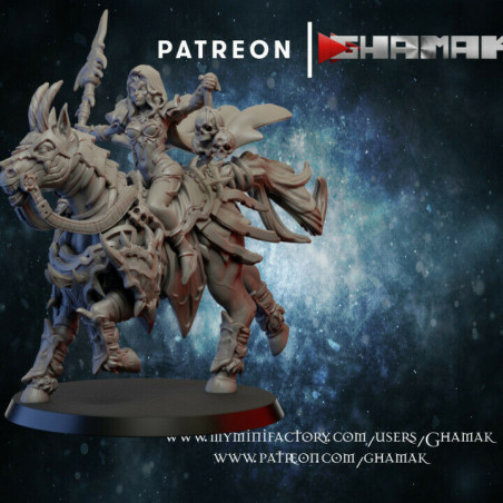 "Armée Elfes Noirs Ghamak - Figurines & Décors 3D pour Wargames Fantasy"