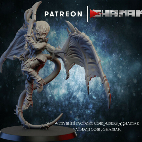 "Armée Elfes Noirs Ghamak - Figurines & Décors 3D pour Wargames Fantasy"