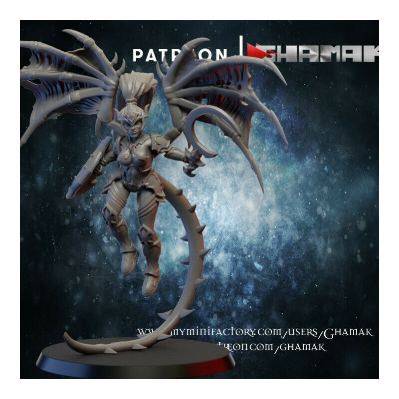 "Armée Elfes Noirs Ghamak - Figurines & Décors 3D pour Wargames Fantasy"