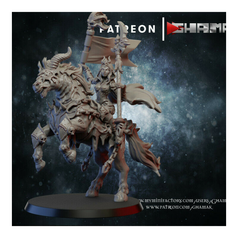 "Armée Elfes Noirs Ghamak - Figurines & Décors 3D pour Wargames Fantasy"